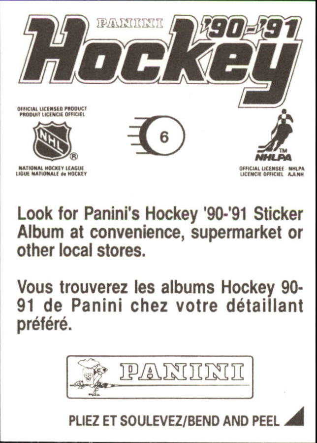 1990-91 Panini Stickers #6 Glen Wesley back image
