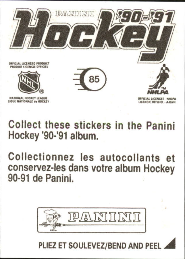 1990-91 Panini Stickers #85 Gerald Diduck back image