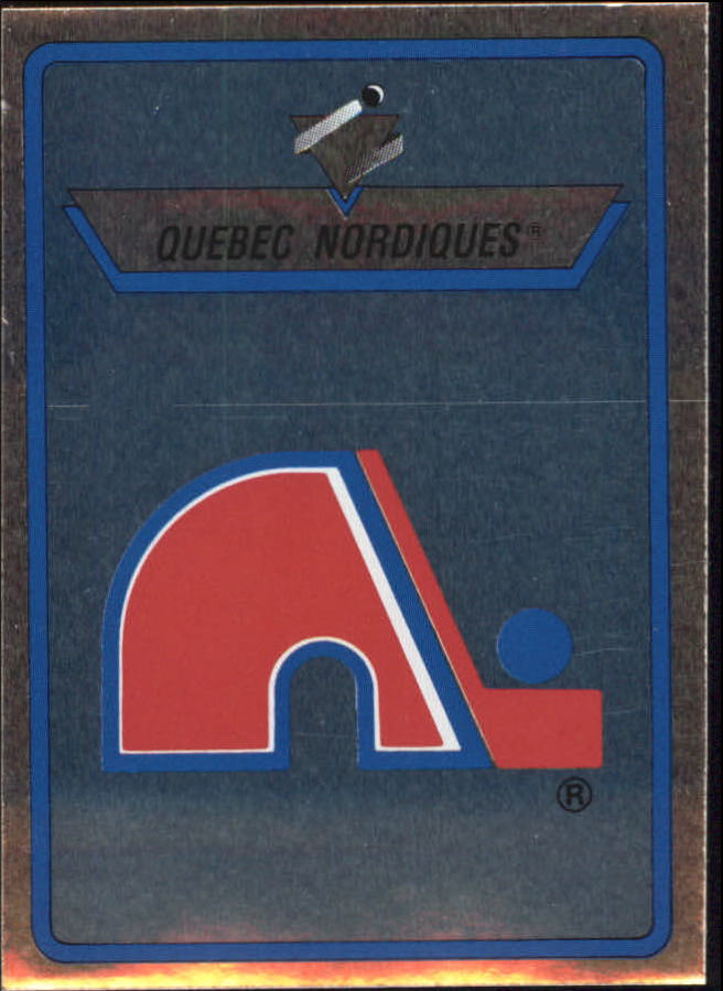 1990-91 Panini Stickers #147 Quebec Nordiques logo