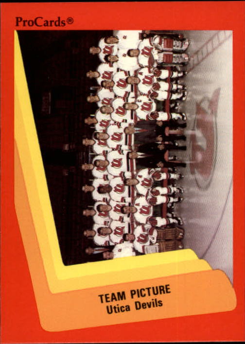 1990-91 ProCards AHL/IHL #580 Utica Devils Team