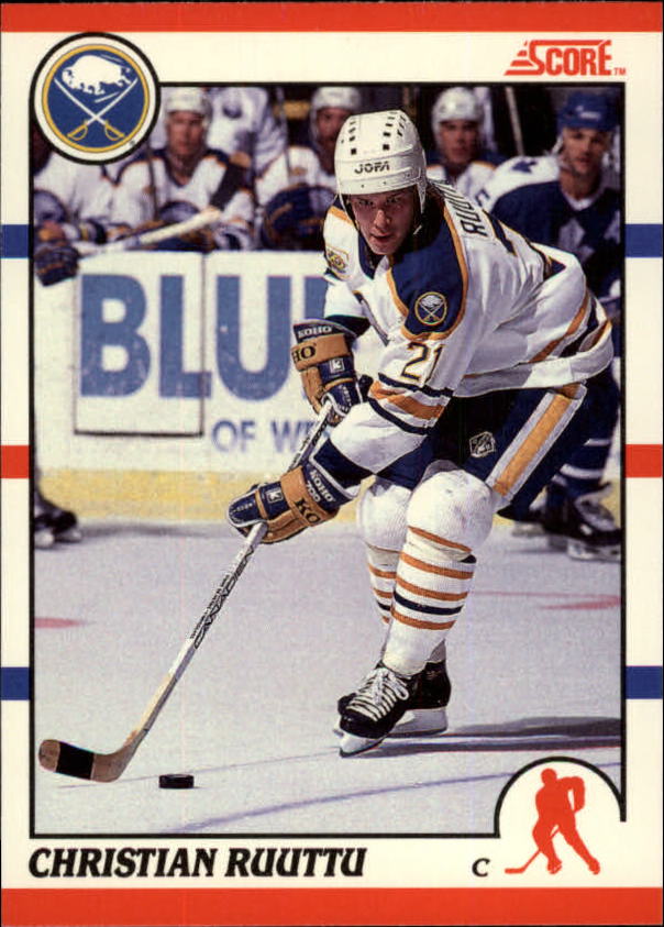 1990-91 Score Canadian #77 Christian Ruuttu