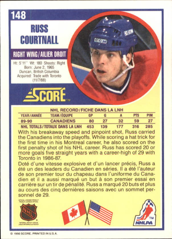 B3558- 1990-91 Score Canadian Hockey Card #s 1-246 -You Pick- 15+ FREE US SHIP - Picture 271 of 460