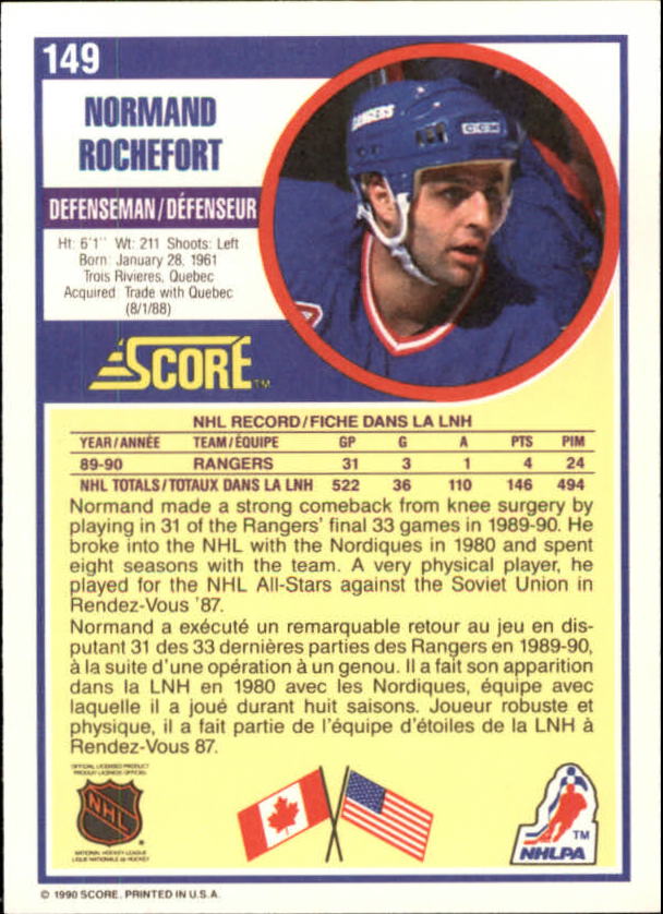 B3558- 1990-91 Score Canadian Hockey Card #s 1-246 -You Pick- 15+ FREE US SHIP - Picture 273 of 460