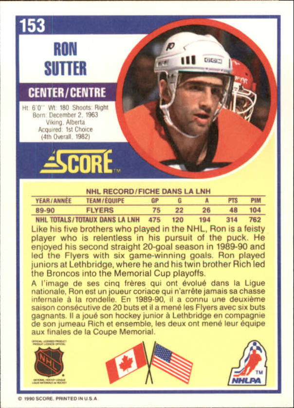 B3558- 1990-91 Score Canadian Hockey Card #s 1-246 -You Pick- 15+ FREE US SHIP - Picture 279 of 460