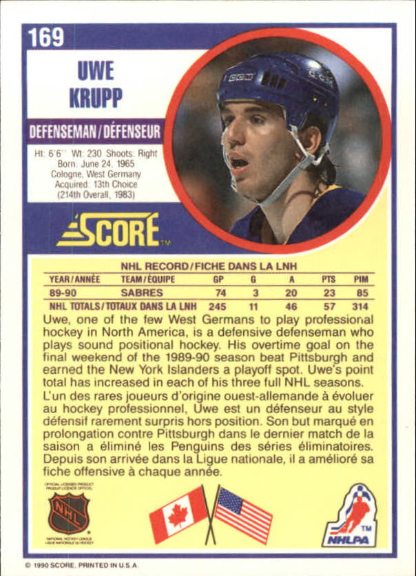 B3558- 1990-91 Score Canadian Hockey Card #s 1-246 -You Pick- 15+ FREE US SHIP - Picture 309 of 460