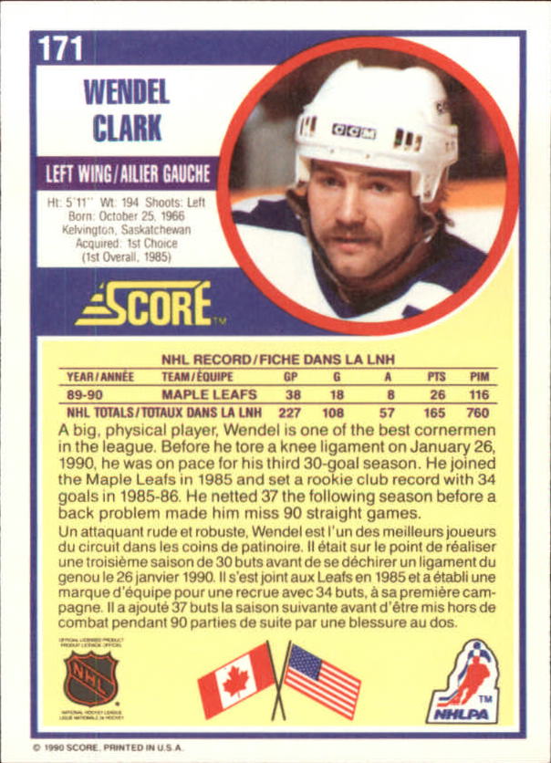 B3558- 1990-91 Score Canadian Hockey Card #s 1-246 -You Pick- 15+ FREE US SHIP - Picture 313 of 460