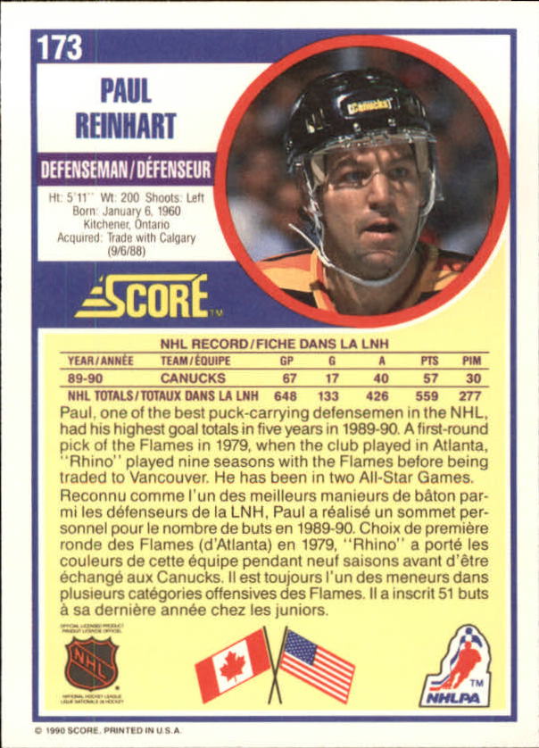 B3558- 1990-91 Score Canadian Hockey Card #s 1-246 -You Pick- 15+ FREE US SHIP - Picture 317 of 460