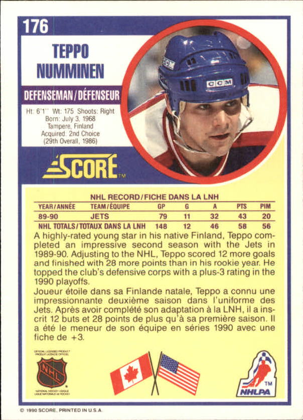 B3558- 1990-91 Score Canadian Hockey Card #s 1-246 -You Pick- 15+ FREE US SHIP - Picture 323 of 460