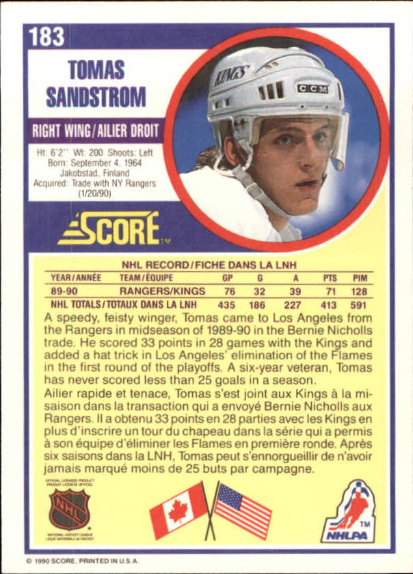 B3558- 1990-91 Score Canadian Hockey Card #s 1-246 -You Pick- 15+ FREE US SHIP - Picture 333 of 460