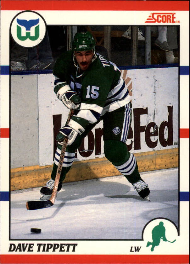 1990-91 Score Canadian #192 Dave Tippett