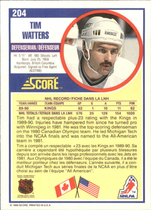B3558- 1990-91 Score Canadian Hockey Card #s 1-246 -You Pick- 15+ FREE US SHIP - Picture 375 of 460