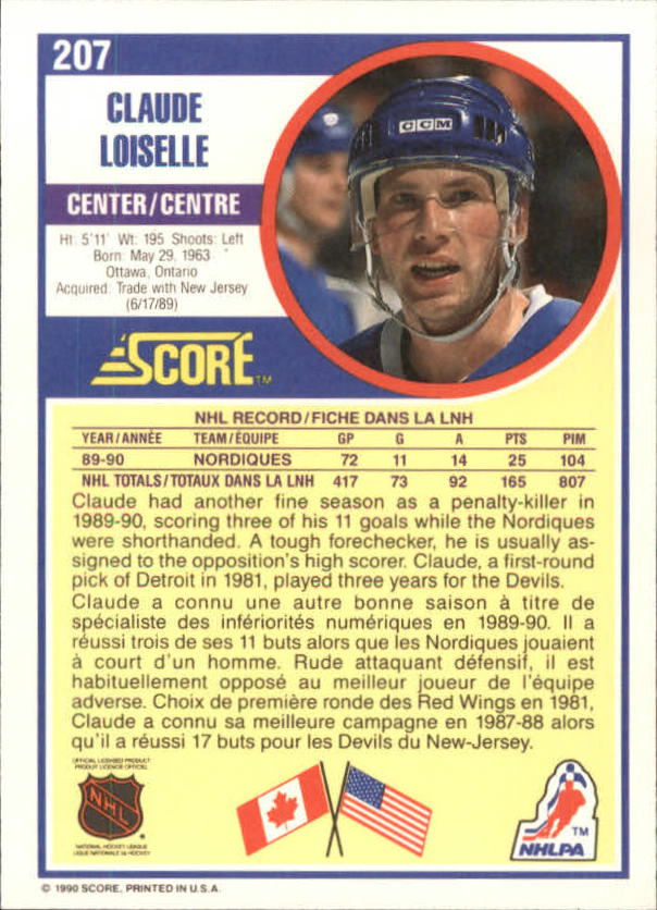 B3558- 1990-91 Score Canadian Hockey Card #s 1-246 -You Pick- 15+ FREE US SHIP - Picture 381 of 460