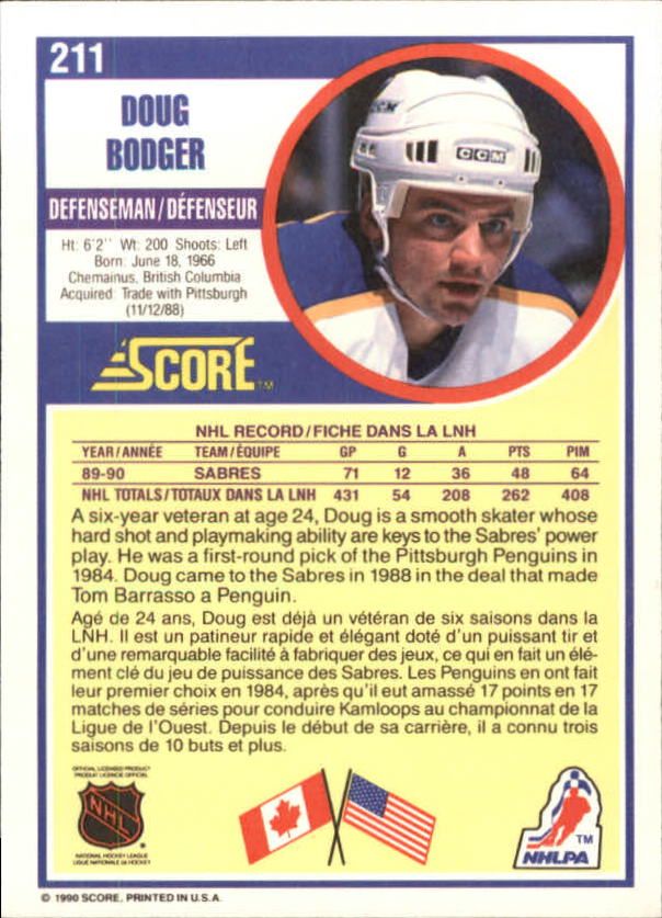 B3558- 1990-91 Score Canadian Hockey Card #s 1-246 -You Pick- 15+ FREE US SHIP - Picture 389 of 460