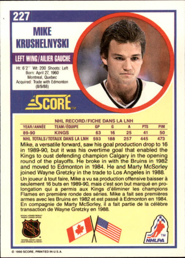 B3558- 1990-91 Score Canadian Hockey Card #s 1-246 -You Pick- 15+ FREE US SHIP - Picture 421 of 460