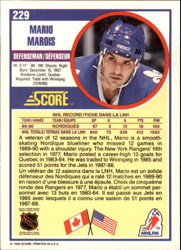 B3558- 1990-91 Score Canadian Hockey Card #s 1-246 -You Pick- 15+ FREE US SHIP - Picture 425 of 460