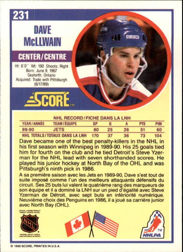 B3558- 1990-91 Score Canadian Hockey Card #s 1-246 -You Pick- 15+ FREE US SHIP - Picture 429 of 460