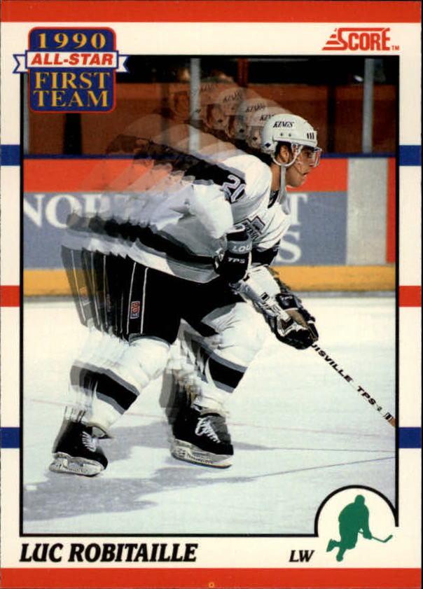 1990-91 Score Canadian #316 Luc Robitaille AS1