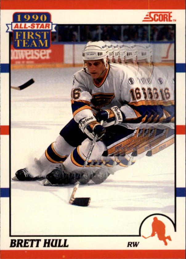 1990-91 Score Canadian #317 Brett Hull AS1