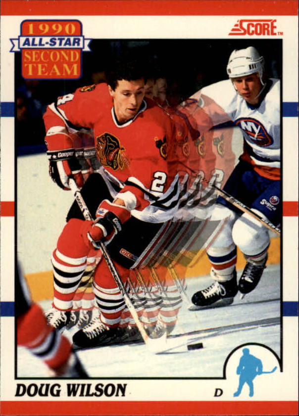 1990-91 Score Canadian #320 Doug Wilson AS2
