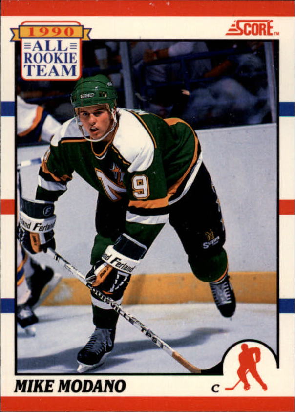 1990-91 Score Canadian #327 Mike Modano ART