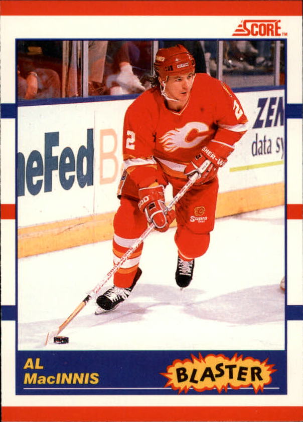 1990-91 Score Canadian #335 Al MacInnis Blaster