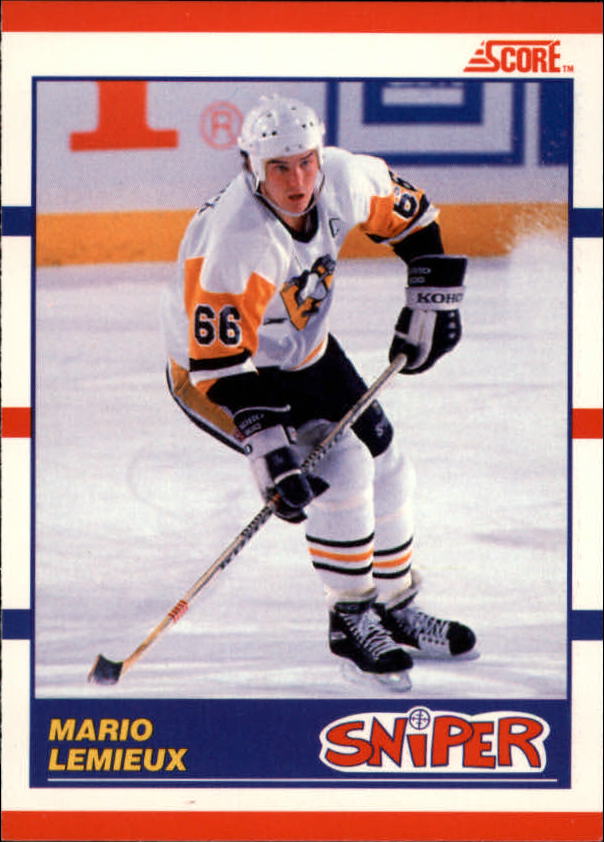 1990-91 Score Canadian #337 Mario Lemieux Sniper
