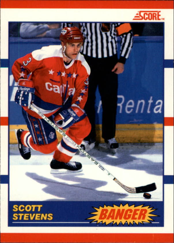 1990-91 Score Canadian #341 Scott Stevens Banger