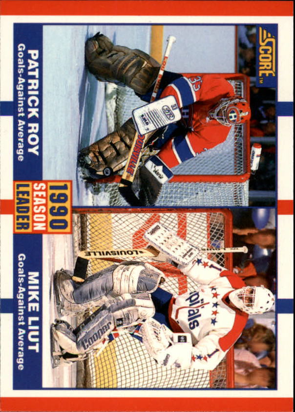 1990-91 Score Canadian #354 Patrick Roy/Mike Liut LL