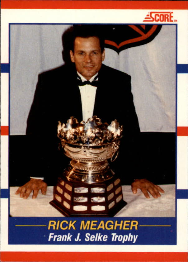 1990-91 Score Canadian #359 Rick Meagher Selke