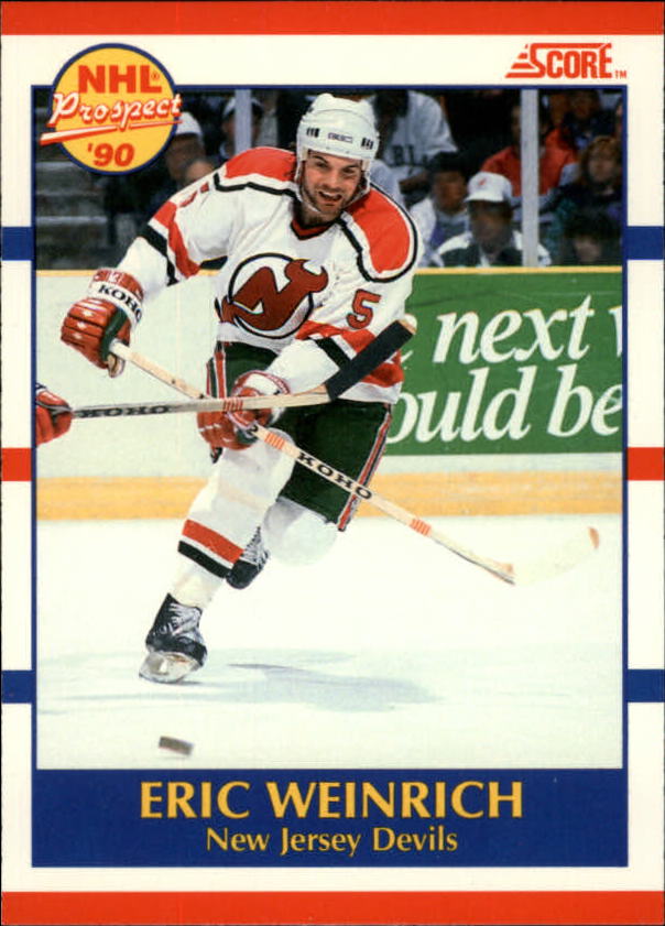 1990-91 Score Canadian #389 Eric Weinrich RC