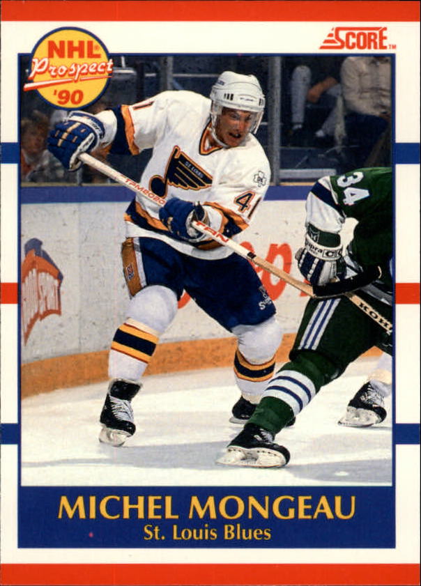 1990-91 Score Canadian #395 Michel Mongeau RC
