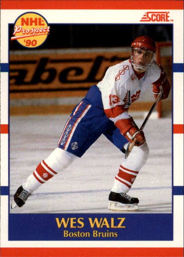 1990-91 Score Canadian #418 Wes Walz RC