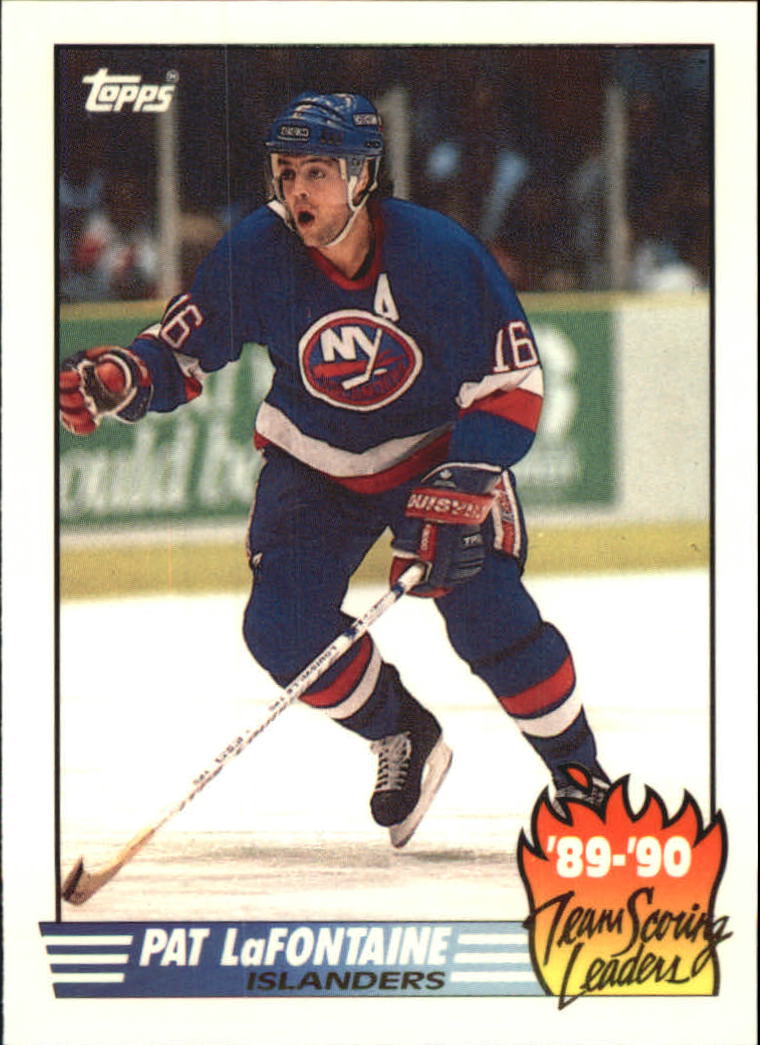 1990-91 Topps Team Scoring Leaders #10 Pat LaFontaine