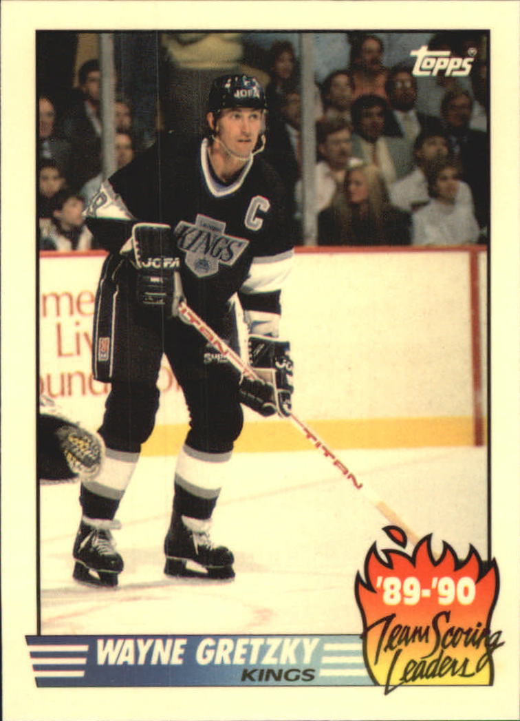 1990-91 Topps Team Scoring Leaders #12 Wayne Gretzky