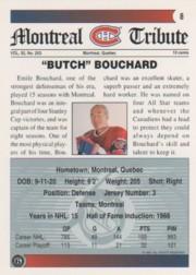 1991-92 Ultimate Original Six #8 Butch Bouchard back image