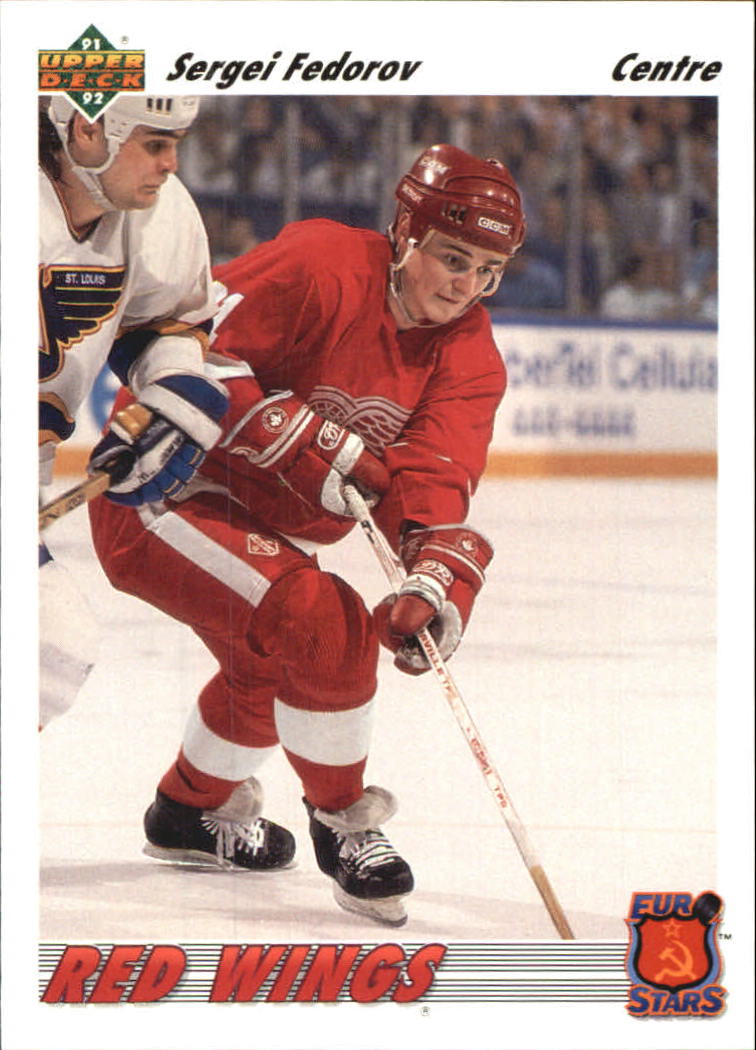 1991-92 Upper Deck EURO-STARS #15 JOHAN GARPENLOV Detroit Red Wings 