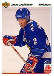 1991-92 Upper Deck French #22 Janne Laukkanen RC CC