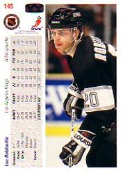1991-92 Upper Deck French #145 Luc Robitaille back image