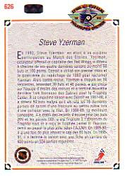 1991-92 Upper Deck French #626 Steve Yzerman AS back image