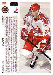 1991-92 Upper Deck French #688 Karl Dykhuis back image