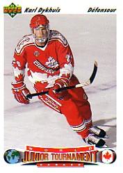 1991-92 Upper Deck French #688 Karl Dykhuis