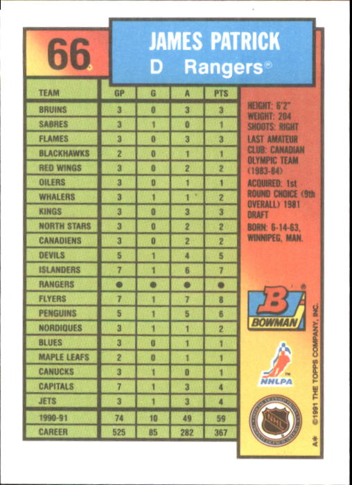 A8286- 1991-92 Bowman Hockey Cards 1-250 +Rookies -You Pick- 15+ FREE US SHIP - Picture 133 of 483