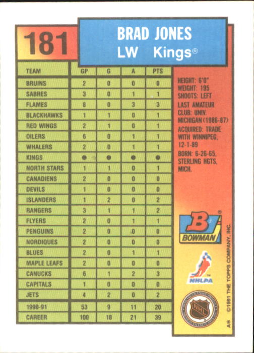 A8286- 1991-92 Bowman Hockey Cards 1-250 +Rookies -You Pick- 15+ FREE US SHIP - Picture 347 of 483