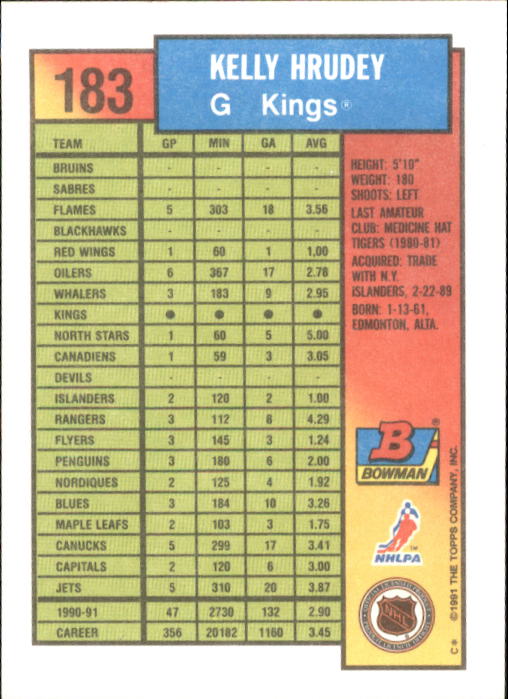 A8286- 1991-92 Bowman Hockey Cards 1-250 +Rookies -You Pick- 15+ FREE US SHIP - Picture 351 of 483