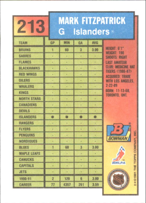 A8286- 1991-92 Bowman Hockey Cards 1-250 +Rookies -You Pick- 15+ FREE US SHIP - Picture 409 of 483