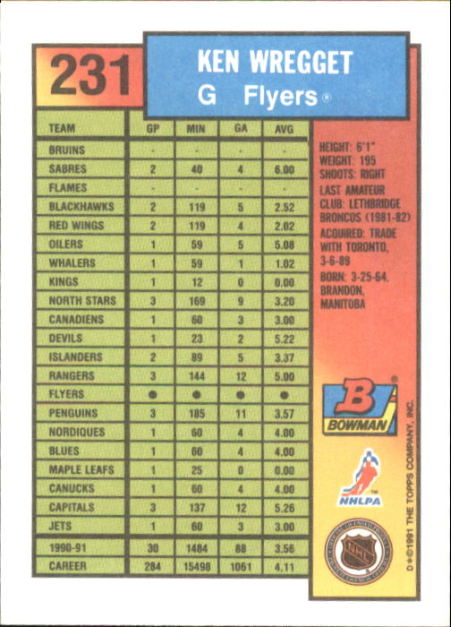 A8286- 1991-92 Bowman Hockey Cards 1-250 +Rookies -You Pick- 15+ FREE US SHIP - Picture 445 of 483