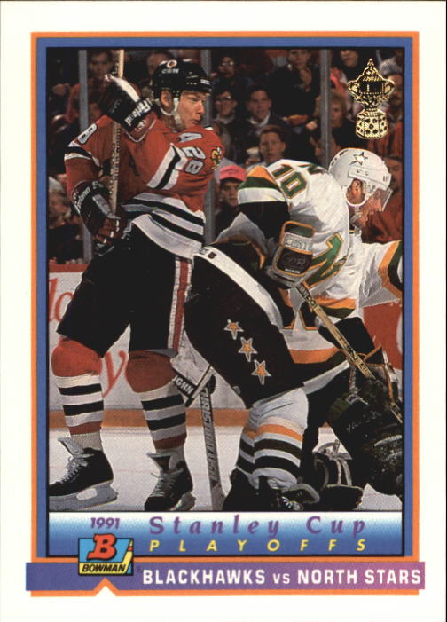 1991-92 Bowman #405 Blackhawks/North Stars