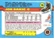 1991-92 O-Pee-Chee #16 Joe Sakic back image