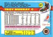 1991-92 O-Pee-Chee #87 Troy Murray back image