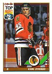 1991-92 O-Pee-Chee #172 Karl Dykhuis